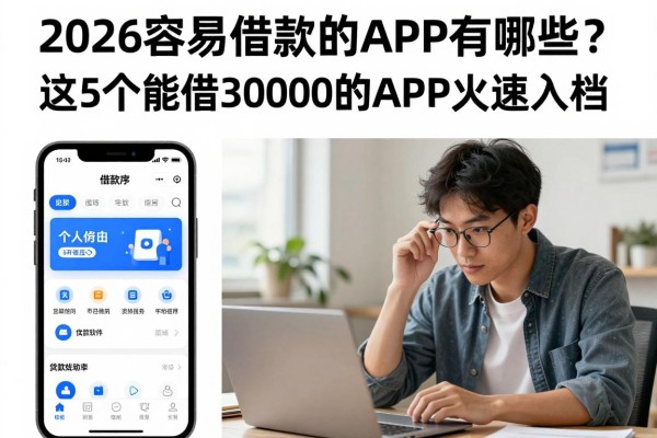 2026容易借款的APP有哪些？这5个能借30000的APP火速入档！
