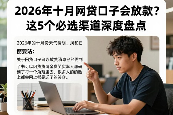 2026年十月网贷口子会放款?这5个必选渠道深度盘点!