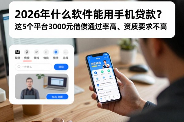 2026年什么软件能用手机贷款?这5个平台3000元借款通过率高、资质要求不高