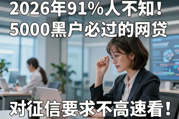 2026年91%人不知!5000黑户必过的网贷,对征信要求不高速看