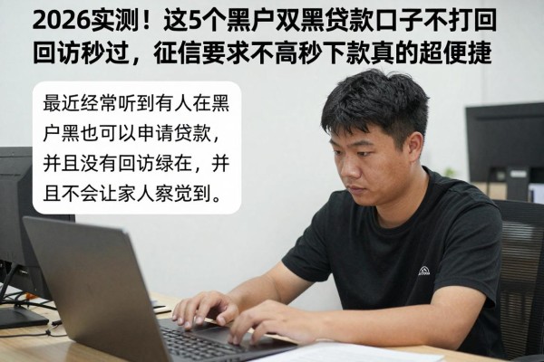 2026实测!这5个黑户双黑贷款口子不打回访秒过,征信要求不高秒下款真的超便捷