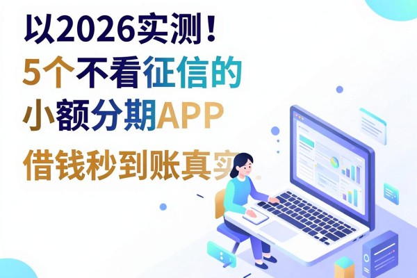 2026实测!5个不看征信的小额分期APP,借钱秒到账真实评价来了