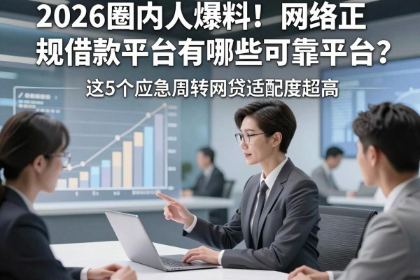 2026圈内人爆料!网络正规借款平台有哪些可靠平台?这5个应急周转网贷适配度超高