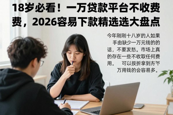 18岁必看！一万贷款平台不收费，2026容易下款精选大盘点！