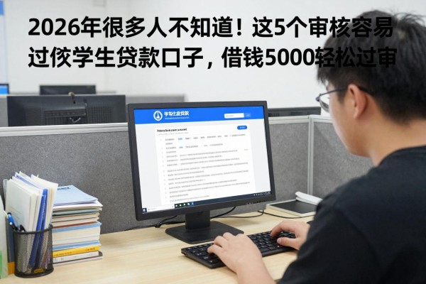 2026年很多人不知道!这5个审核容易过的学生贷款口子,借钱5000轻松过审