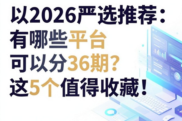 2026严选推荐：有哪些平台可以分36期？这5个值得收藏！