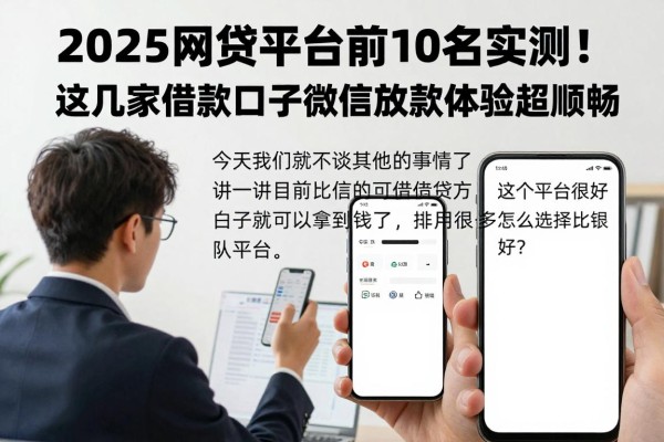 2025网贷平台前10名实测！这几家借款口子微信放款体验超顺畅