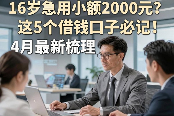 16岁急用小额2000元?这5个借钱口子必记,4月最新梳理!