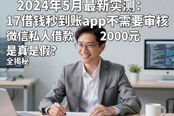2024年5月最新实测：17借钱秒到账app不需要审核是真是假？微信私人借款2000元五大渠道全揭秘