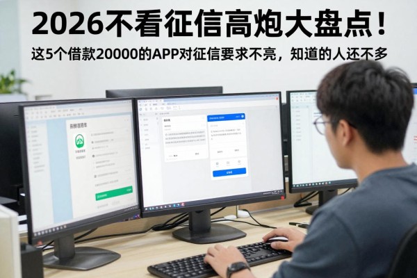 2026不看征信高炮大盘点!这5个借款20000的APP对征信要求不高,知道的人还不多