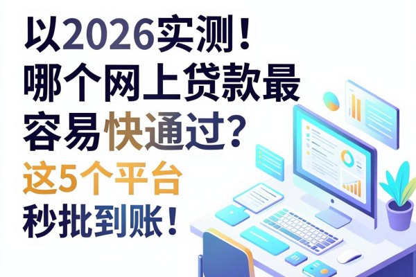 2026实测！哪个网上贷款最容易快通过？这5个平台秒批到账！