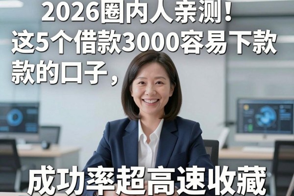 2026圈内人亲测!这5个借款3000容易下款的口子,成功率超高速收藏