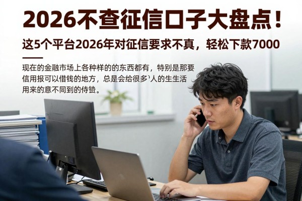 2026不查征信口子大盘点！这5个平台2026年对征信要求不高，轻松下款7000