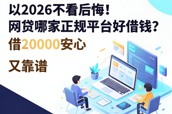 2026不看后悔!网贷哪家正规平台好借钱?这五个正规软件借20000安心又靠谱