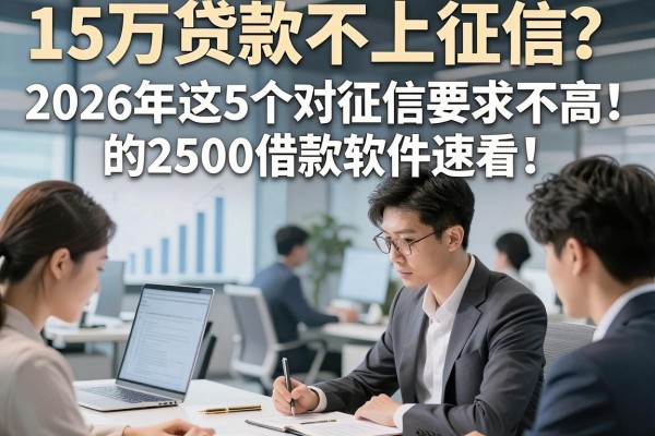 15万贷款不上征信?2026年这5个对征信要求不高的2500借款软件速看!