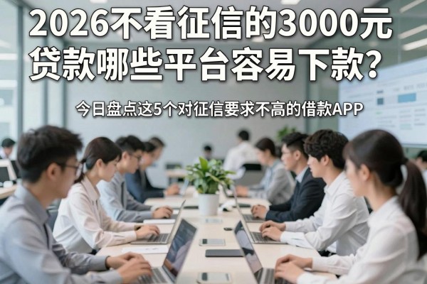 2026不看征信的3000元贷款哪些平台容易下款？今日盘点这5个对征信要求不高的借款APP