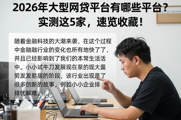 2026年大型网贷平台有哪些平台?实测这5家,速览收藏!