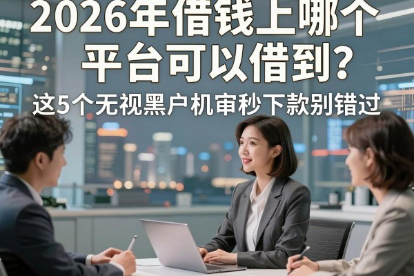 2026年借钱上哪个平台可以借到?这5个无视黑户机审秒下款别错过