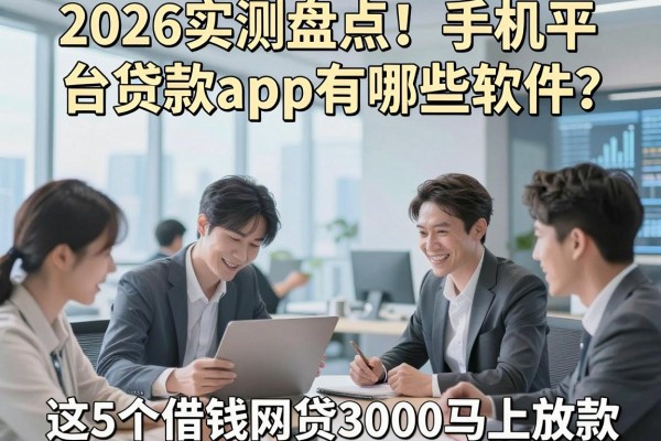 2026实测盘点！手机平台贷款app有哪些软件？这5个借钱网贷3000马上放款