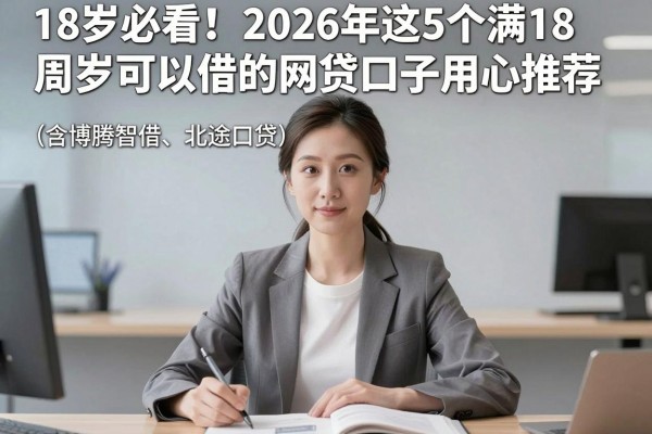 18岁必看！2026年这5个满18周岁可以借的网贷口子用心推荐（含博腾智借、北途口贷）