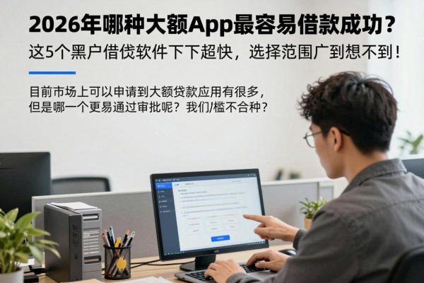 2026年哪种大额APP最容易借款成功？这5个黑户借钱软件下款超快，选择范围广到想不到！