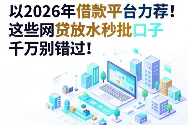 2026年借款平台力荐！这些网贷放水秒批口子千万别错过！