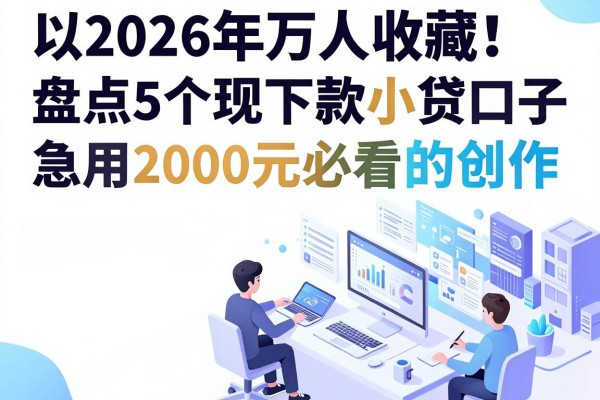 2026年万人收藏!盘点5个现在好下款的小贷口子,急用2000元必看