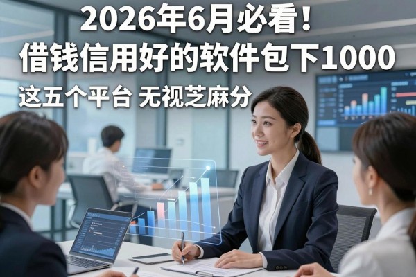 2026年6月必看!借钱信用好的软件包下1000,这五个平台无视芝麻分