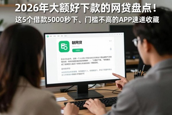 2026年大额好下款的网贷盘点！这5个借款5000秒下、门槛不高的APP速速收藏