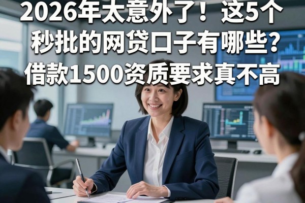 2026年太意外了!这5个秒批的网贷口子有哪些?借款1500资质要求真不高