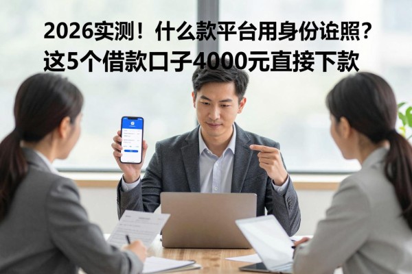 2026实测!什么贷款平台不用拍身份证照?这5个借款口子4000元直接下款
