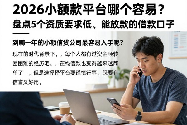 2026小额贷款平台哪个容易?盘点5个资质要求低、能放款的借款口子