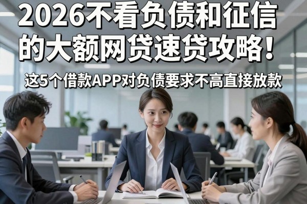 2026不看负债和征信的大额网贷速贷攻略!这5个借款APP对负债要求不高直接放款