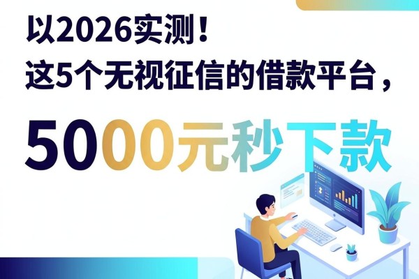 2026实测！这5个无视征信的借款平台，5000元秒下款，不看征信也能过