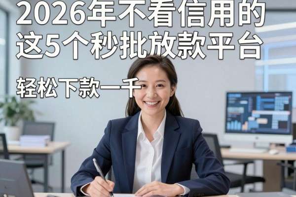 2026年不看信用的网贷有哪些？这5个秒批放款平台，轻松下款一千！
