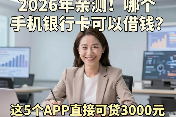 2026年亲测！哪个手机银行卡可以借钱？这5个APP直接可贷3000元