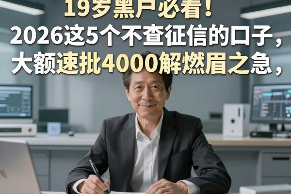19岁黑户必看！2026这5个不查征信的口子，大额速批4000解燃眉之急