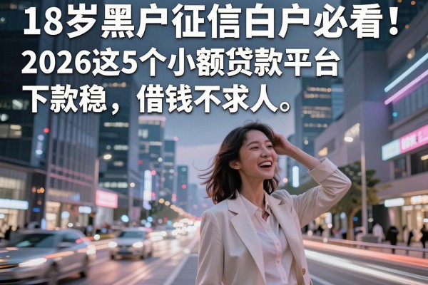 18岁黑户征信白户必看！2026这5个小额贷款平台下款稳，借钱不求人