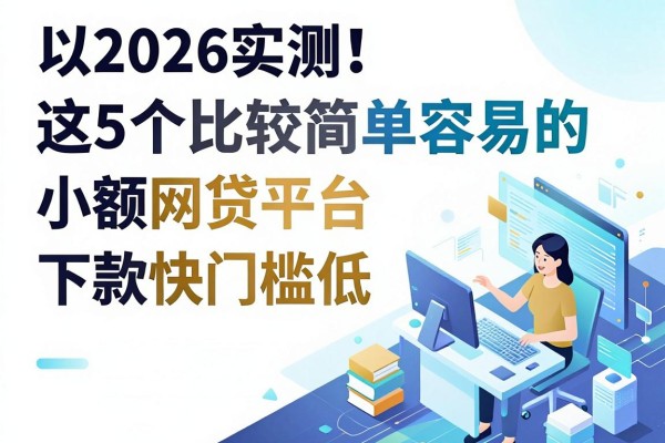 2026实测！这5个比较简单容易的小额网贷平台，下款快门槛低