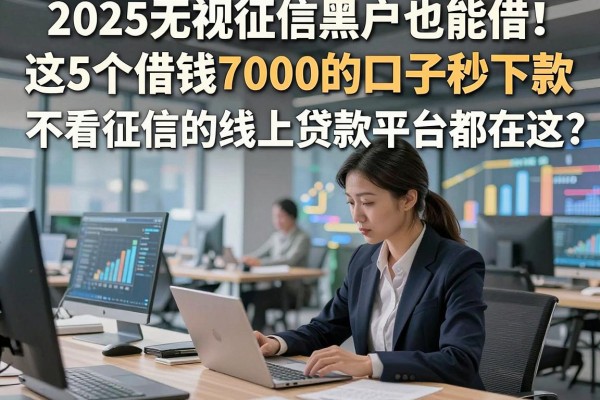 2025无视征信黑户也能借！这5个借钱7000的口子秒下款，不看征信的线上贷款平台都在这