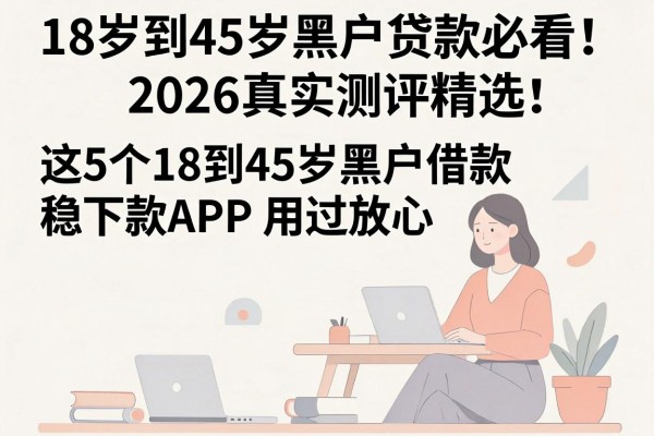 18岁到45岁黑户贷款必看!2026真实测评精选:这5个18到45岁黑户借款稳下款APP,用过都放心