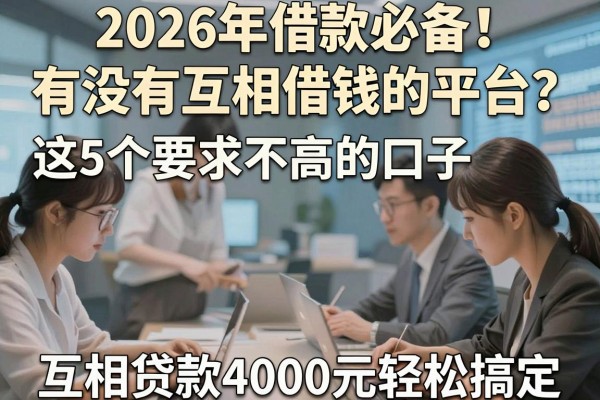 2026年借款必备！有没有互相借钱的平台？这5个要求不高的口子，互相贷款4000元轻松搞定