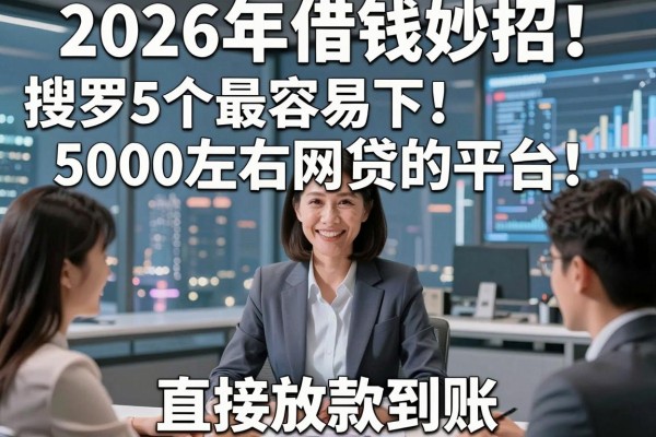 2026年借钱妙招！搜罗5个最容易下5000左右网贷的平台，直接放款到账