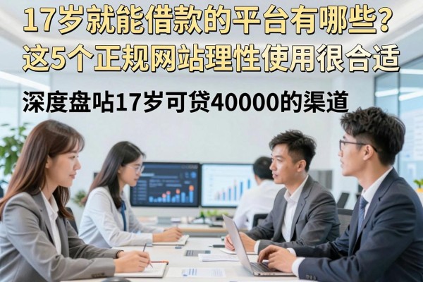 17岁就能借款的平台有哪些?这5个正规网站理性使用很合适,深度盘点17岁可贷40000的渠道