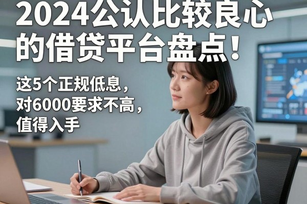 2024公认比较良心的借贷平台盘点！这5个正规低息、对6000要求不高，值得入手