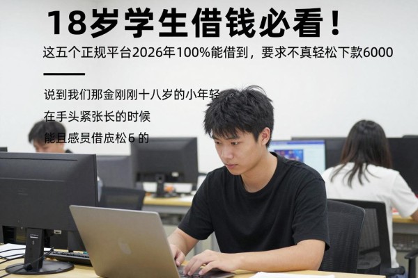 18岁学生借钱必看！这五个正规平台2026年100%能借到，要求不高轻松下款6000