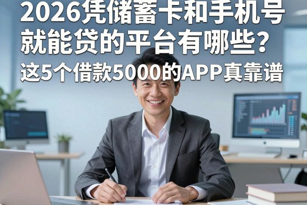 2026凭储蓄卡和手机号就能贷的平台有哪些?这5个借款5000的APP真靠谱