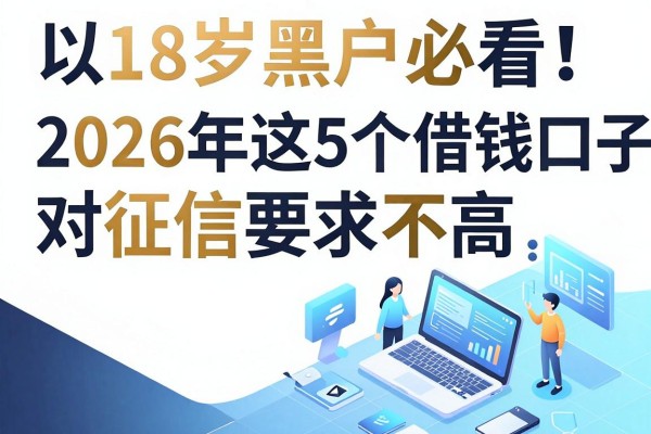 18岁黑户必看!2026年这5个借钱口子对征信要求不高,黑户18岁可借款的平台亲测有效