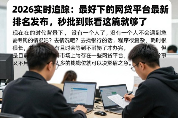 2026实时追踪:最好下的网贷平台最新排名发布,秒批到账看这篇就够了