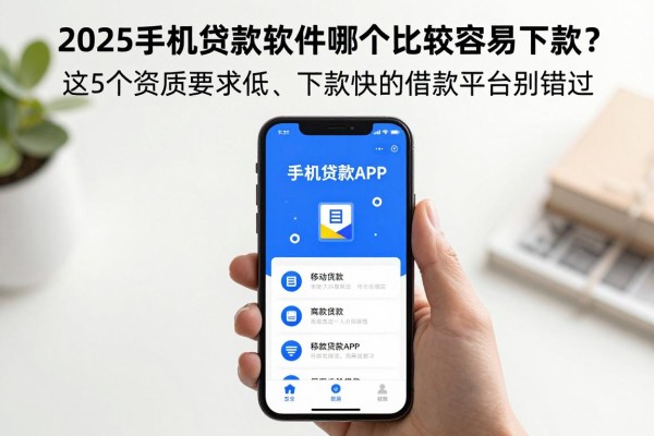 2025手机贷款软件哪个比较容易下款？这5个资质要求低、下款快的借款平台别错过